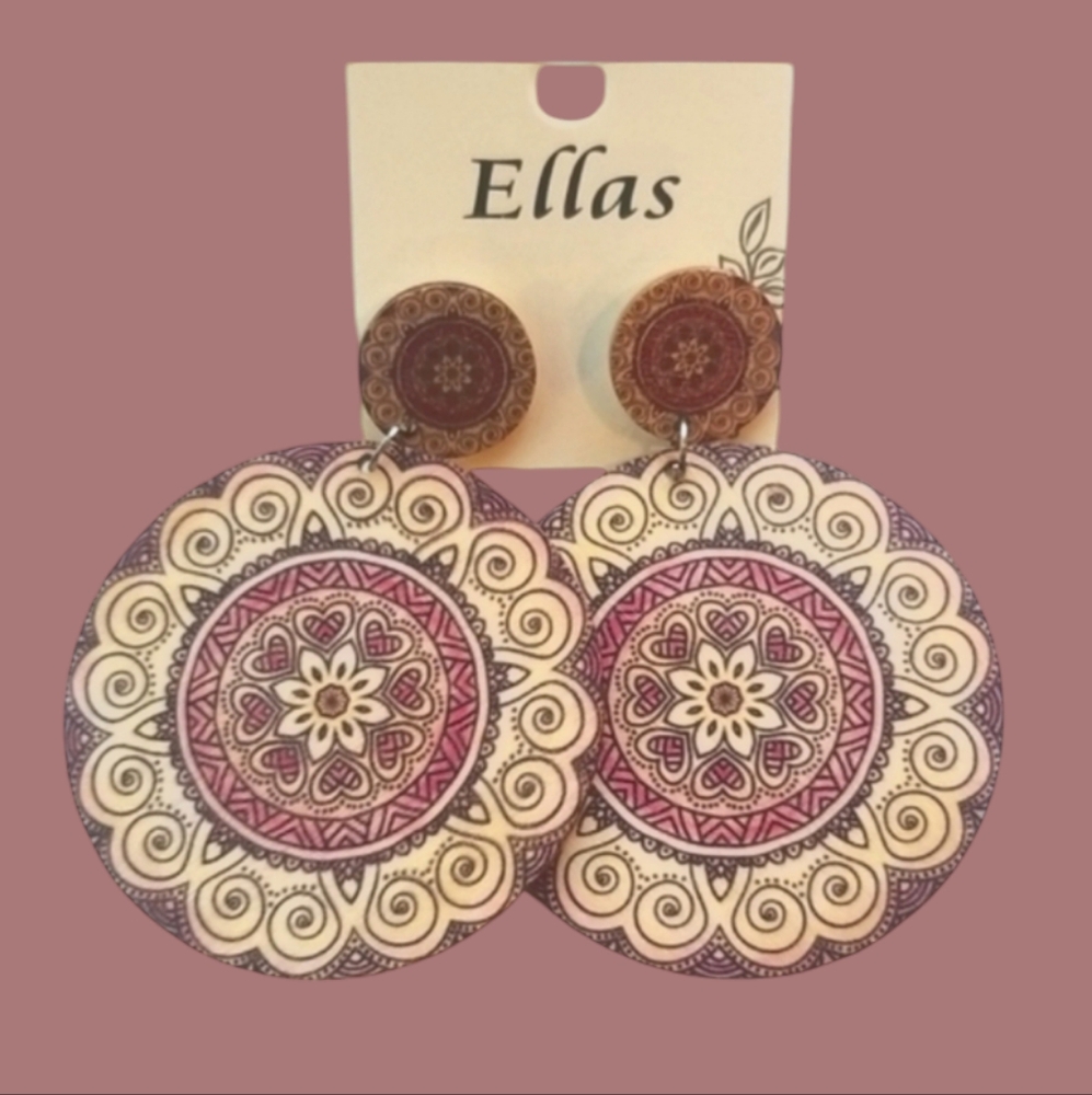 3 for $15 Colorful Festival Statement Earrings - Picture 2 of 4
